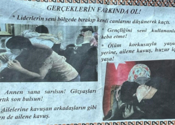 Helikopterle teröristlere 'Teslim olun' bildirisi