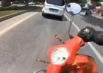 İstanbul'daki motosiklet kazaları kamerada