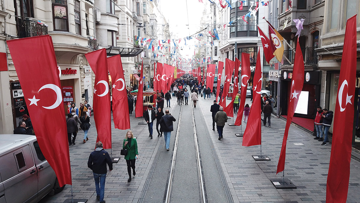 İstiklal Caddesi'nde son durum görüntülendi