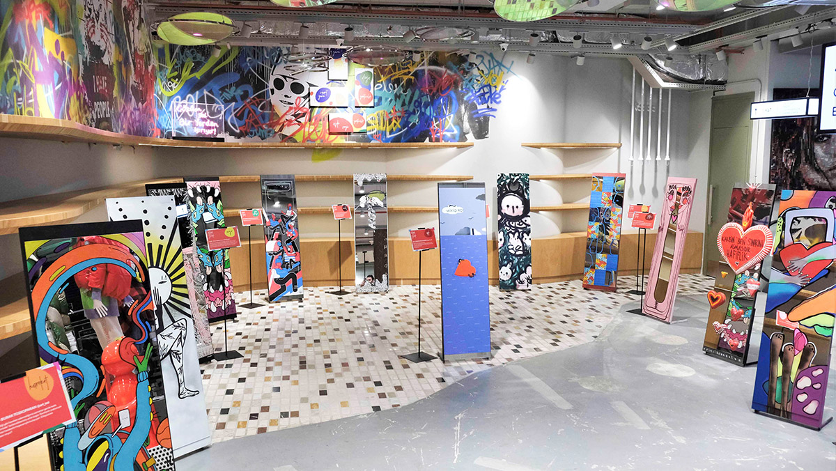 'İzini bırak' sergisi ziyaretçilerle buluştu