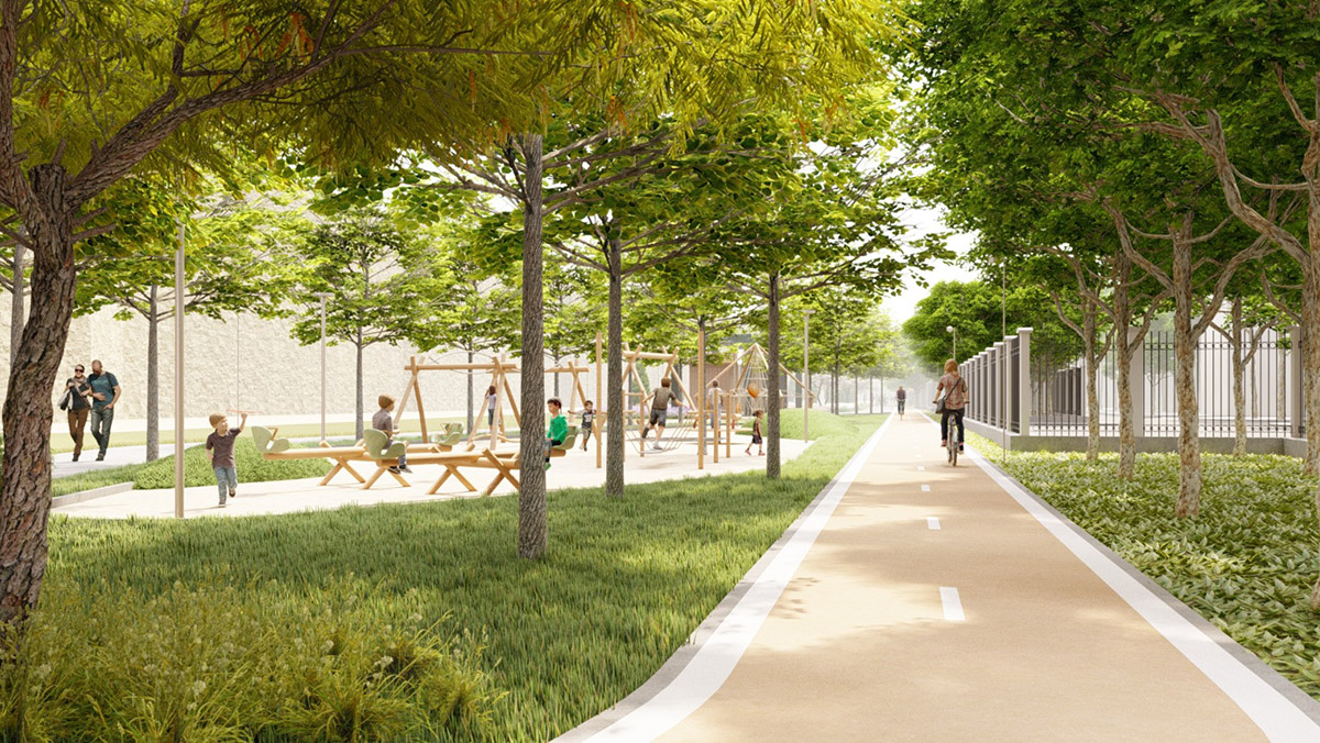 Kara Surları Millet Bahçesi'nin 1'inci etabı tamamlandı