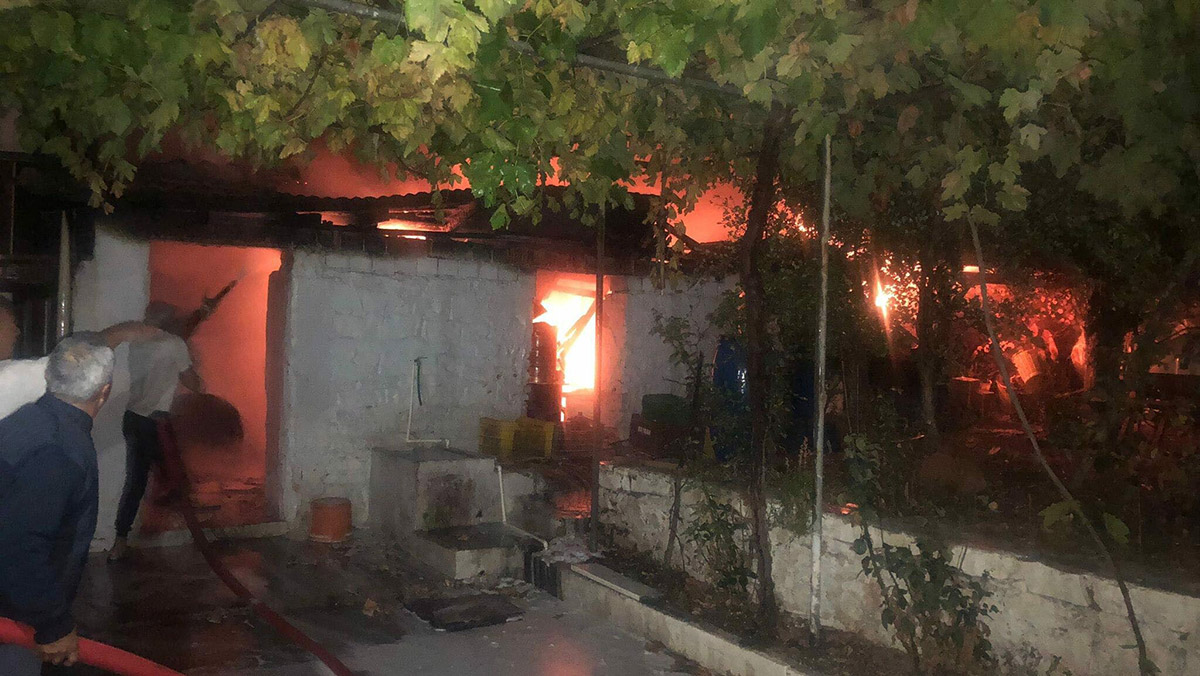 Muğla'da ahır yangını; 3 küçükbaş öldü