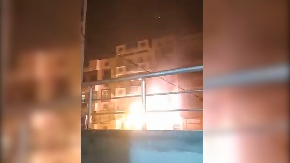 Şanlıurfa’da trafodaki patlama kamerada