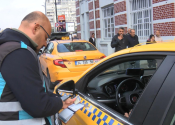 Şişli'de taksi denetimi yapıldı