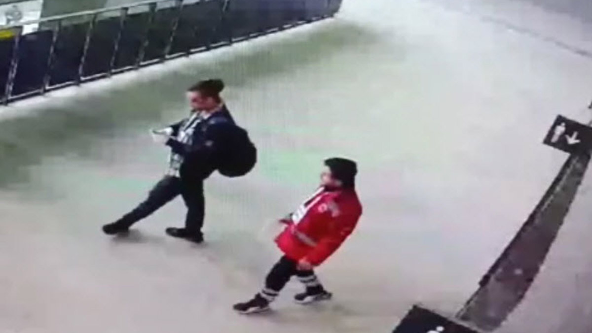 Suç aletlerini stada sokanlar kamerada