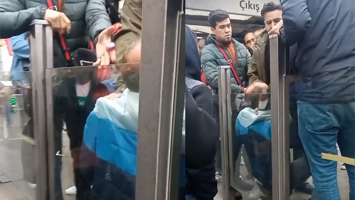 Tramvayda taciz iddiasına dayak