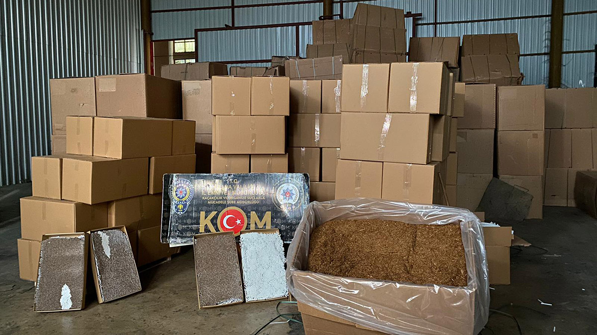 31 bin 600 kilogram kıyılmış tütün ele geçirildi