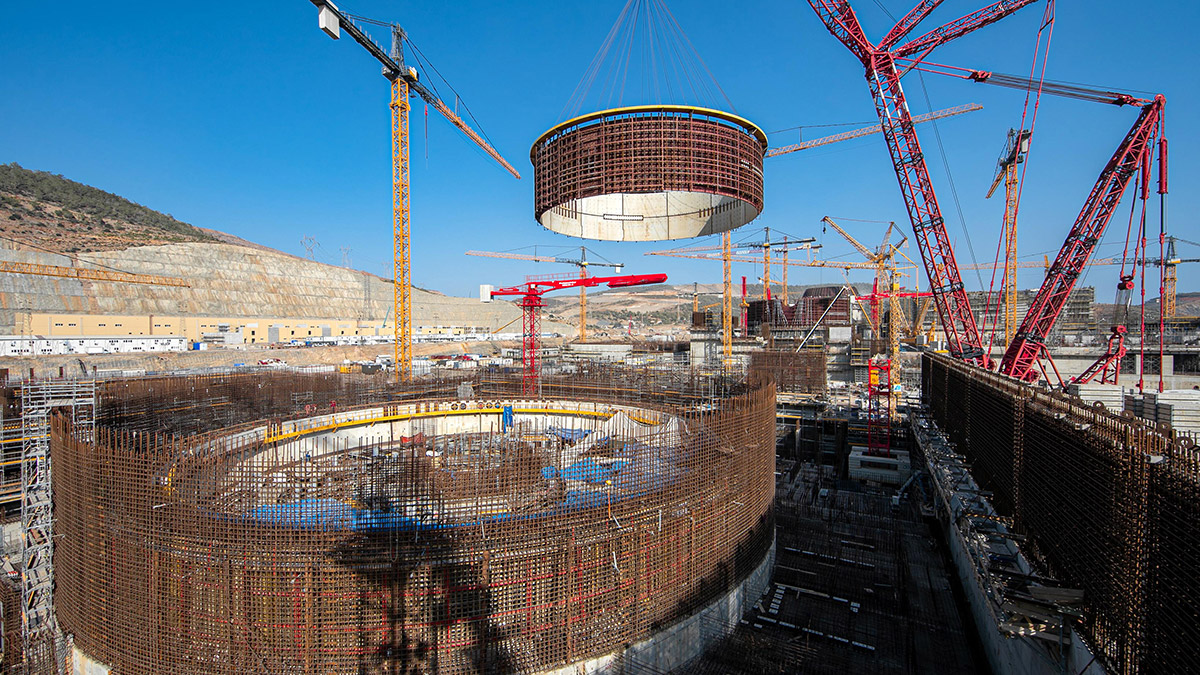Akkuyu NGS'nin 3'üncü Güç Ünitesinde çalışmalar sürüyor