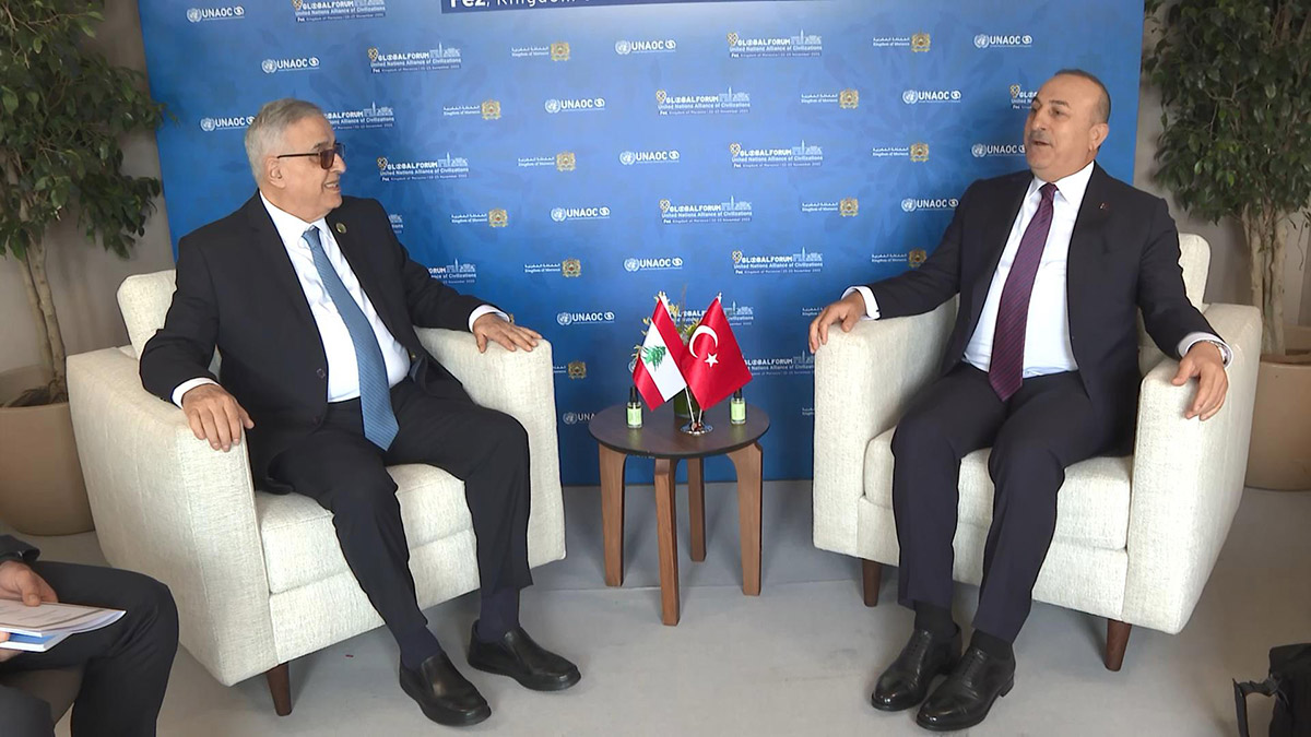 Çavuşoğlu, Abdallah BouHabib ile bir araya geldi