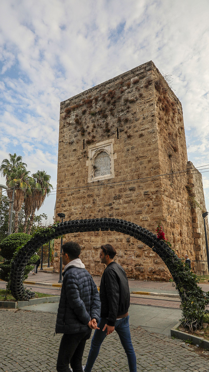Tarihi surlar bakımsızlıktan yeşerdi