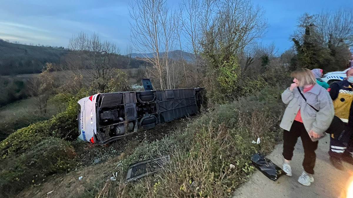 Bartın'da kaza; 39 yaralı var