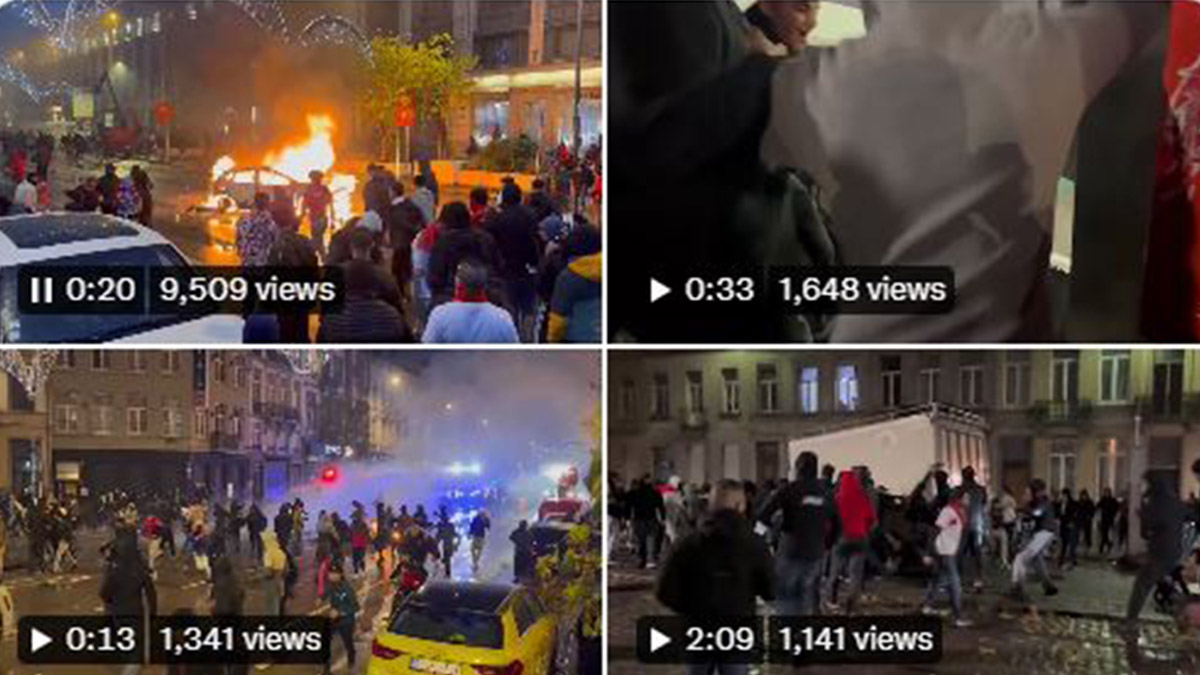 Belçika ile Fas maçı sonrası olay