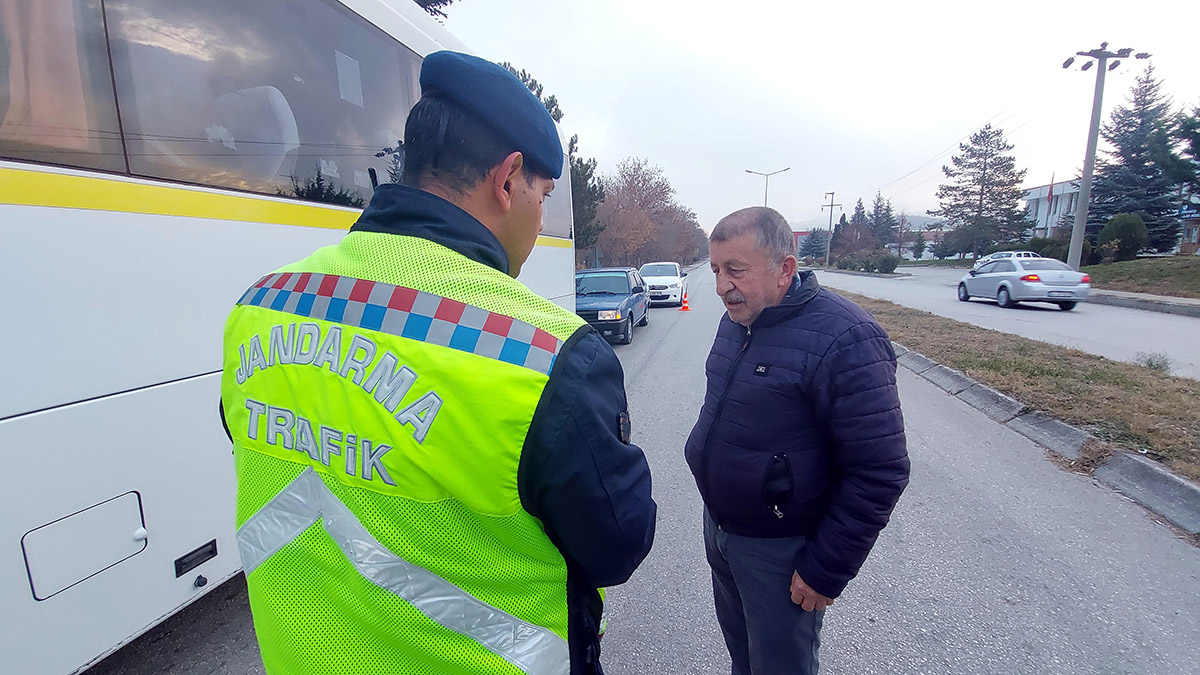 Bolu'da kış lastiği denetimi