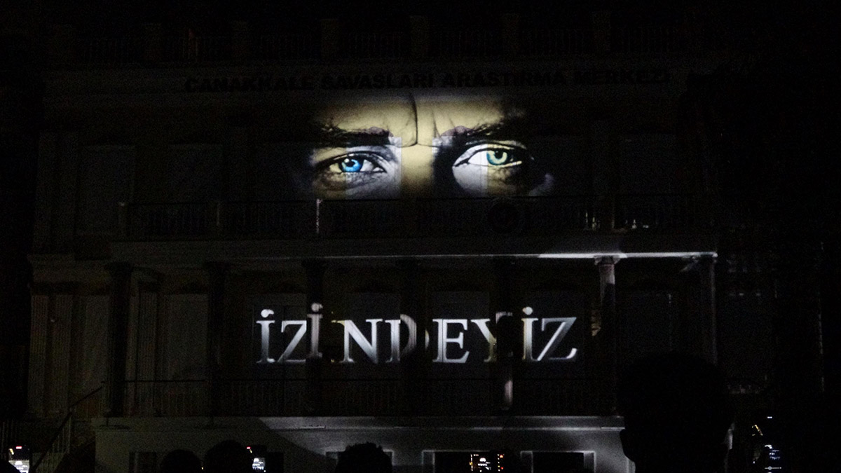 Atatürk'ün 3D Mapping gösterisi yapıldı