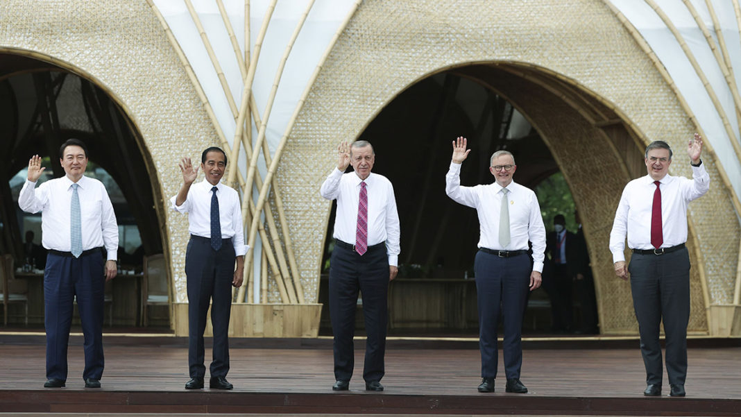 Erdoğan, MIKTA üyesi ülkelerin liderleriyle bir araya geldi