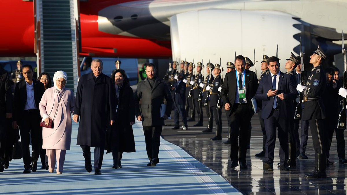 Cumhurbaşkanı Erdoğan Semerkant'ta