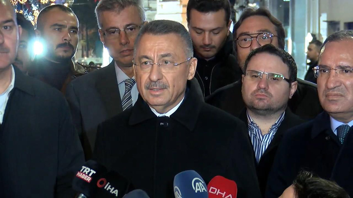 Fuat Oktay İstiklal Caddesi'nde inceleme yaptı