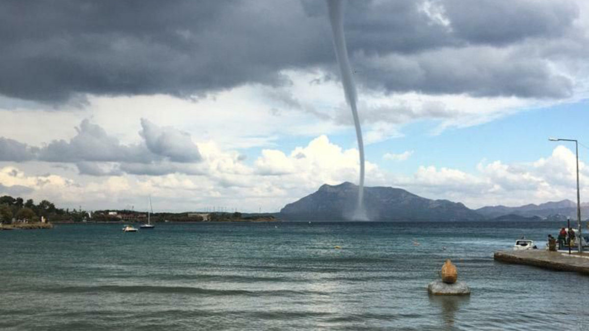 Datça'da hortum çıktı