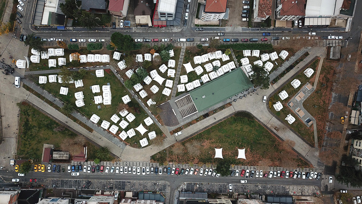 Düzce merkezde 130 çadır kuruldu