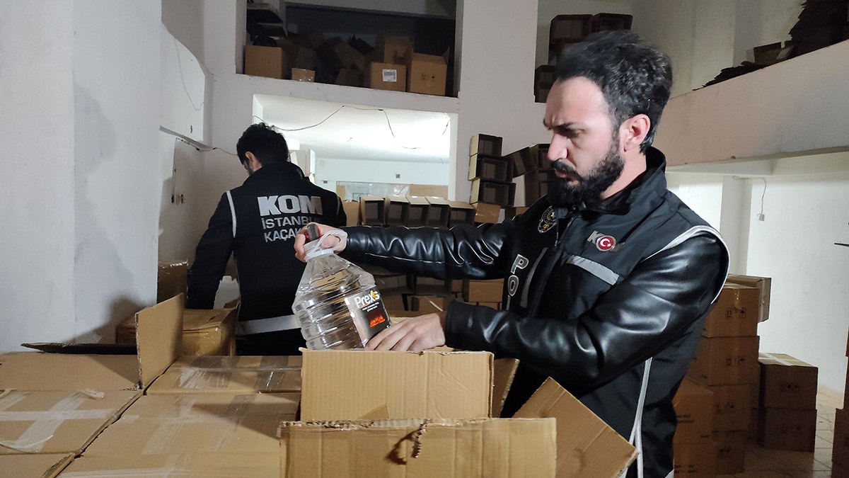 İstanbul'da sahte alkol denetimi yapıldı