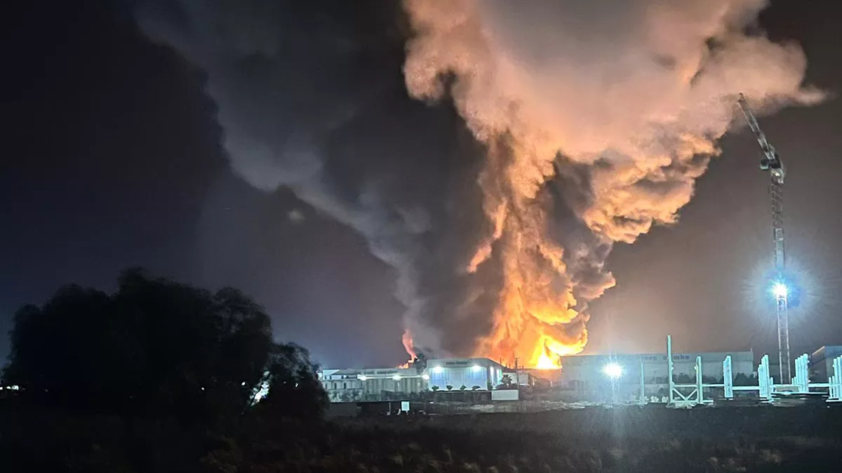 Adana'da kimya fabrikasında yangın çıktı. Patlama tehlikesine karşı yangın bölgesine geçişler kapatılırken, ekiplerin söndürme çalışması devam ediyor.