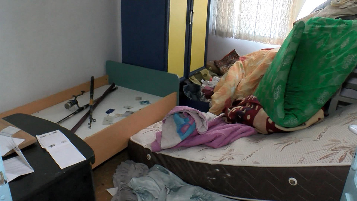 Teröristin yakalandığı ev görüntülendi