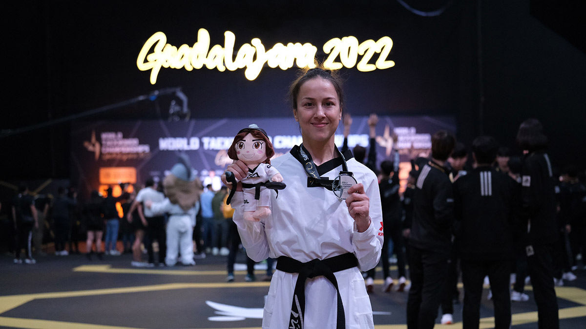 Tekvandocu Rukiye Yıldırım dünya 2'ncisi oldu