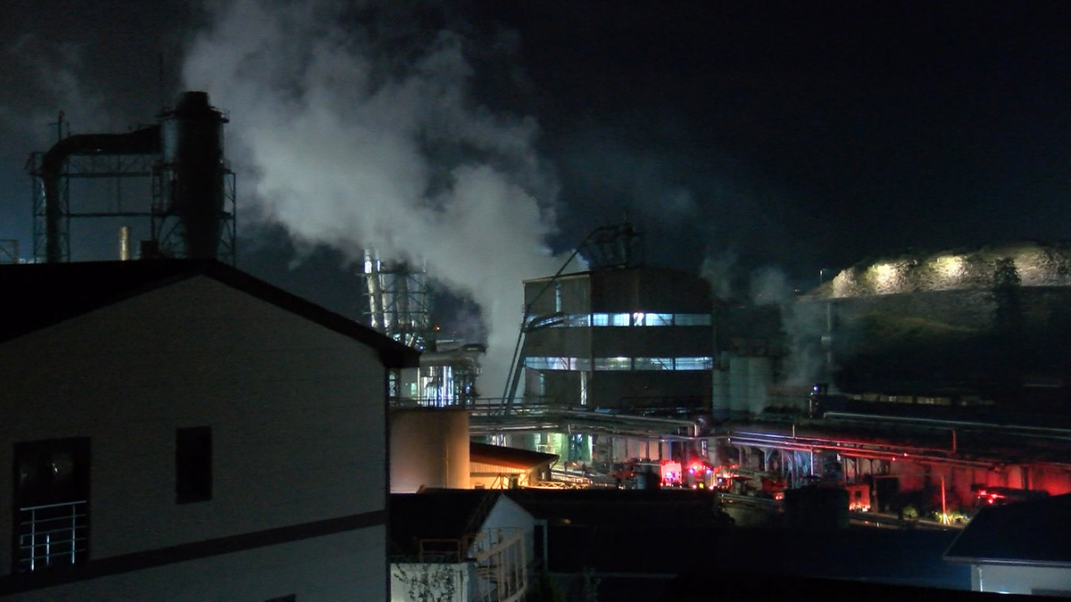 Ordu'da MDF fabrikasında korkutan yangın