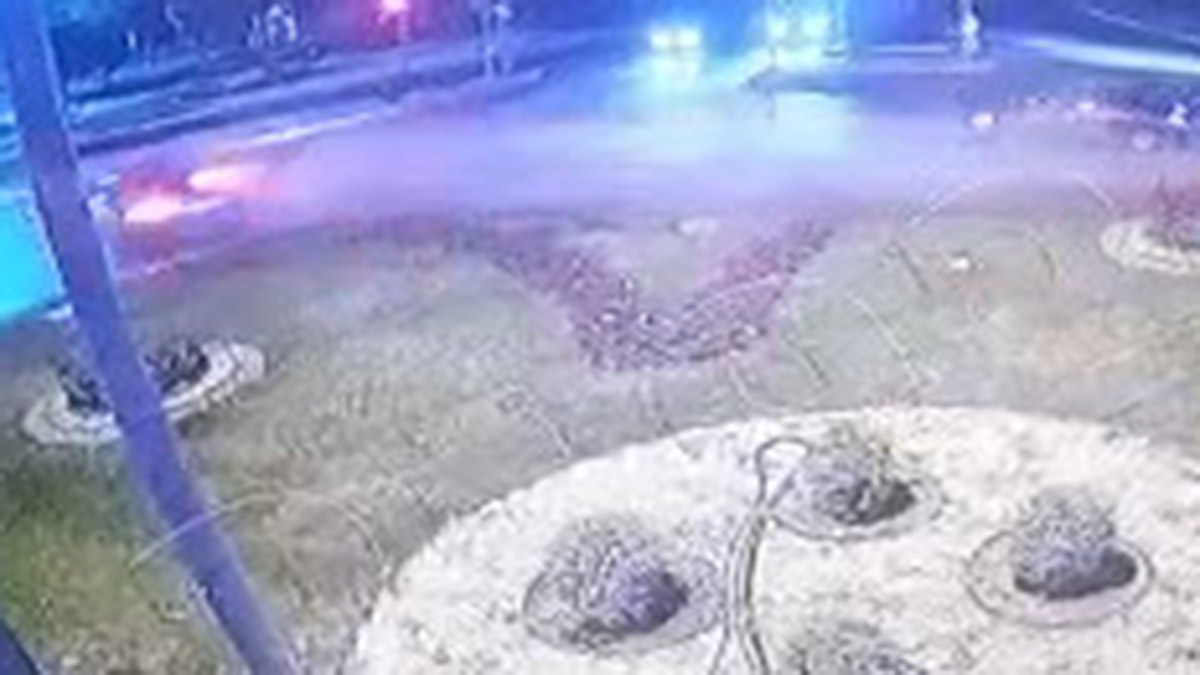 Otomobilin taklalar attığı anlar kamerada