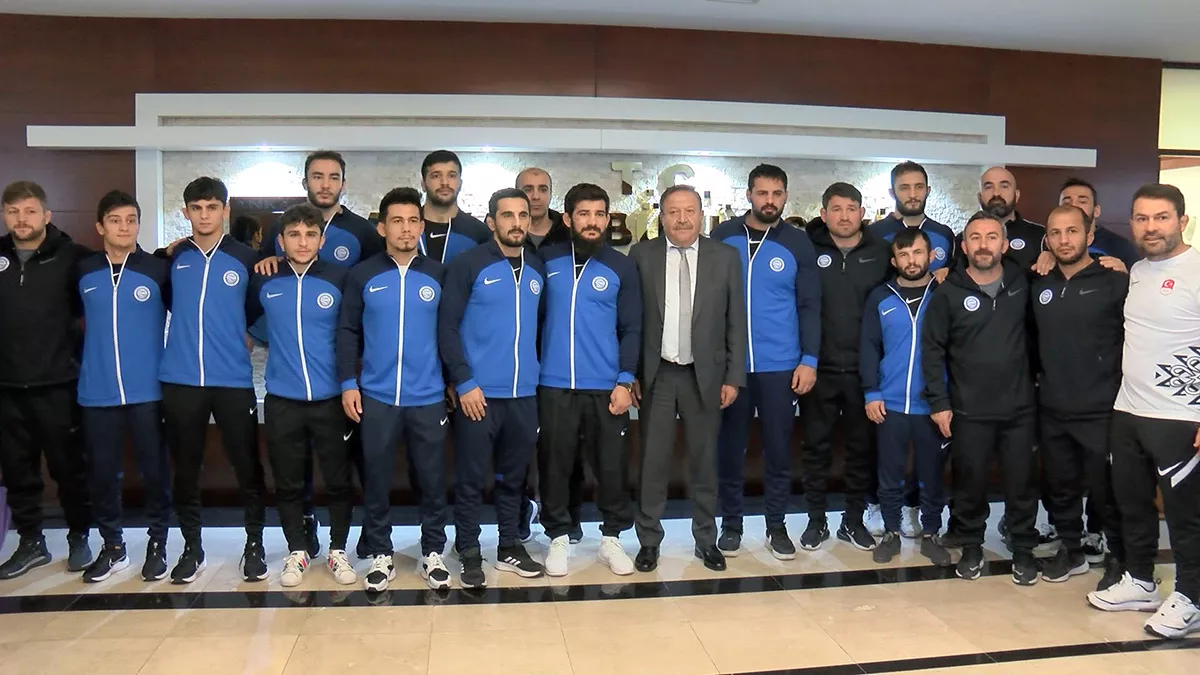 Aski̇ spor kulübü'nün şampiyon güreşçilerinden abb'ye ziyaret