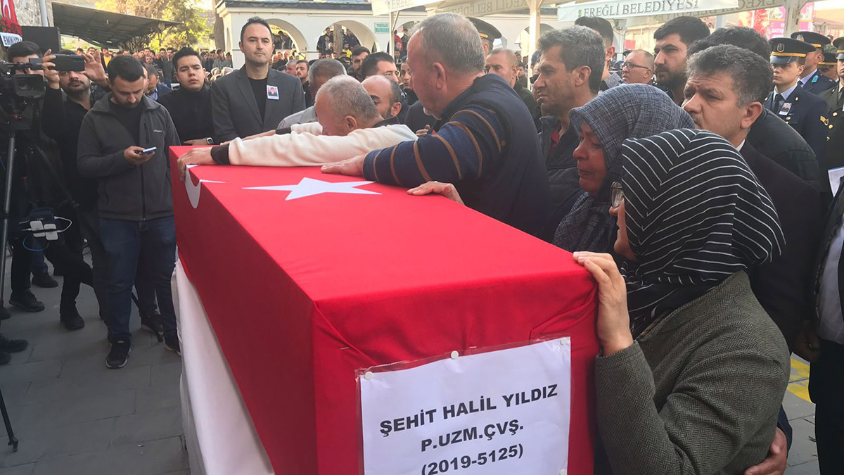 Şehit Uzman Çavuş Halil Yıldız toprağa verildi