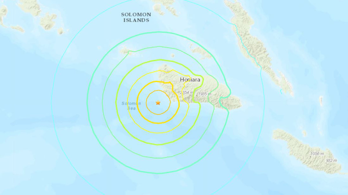 Solomon adaları'nda 7 büyüklüğünde deprem