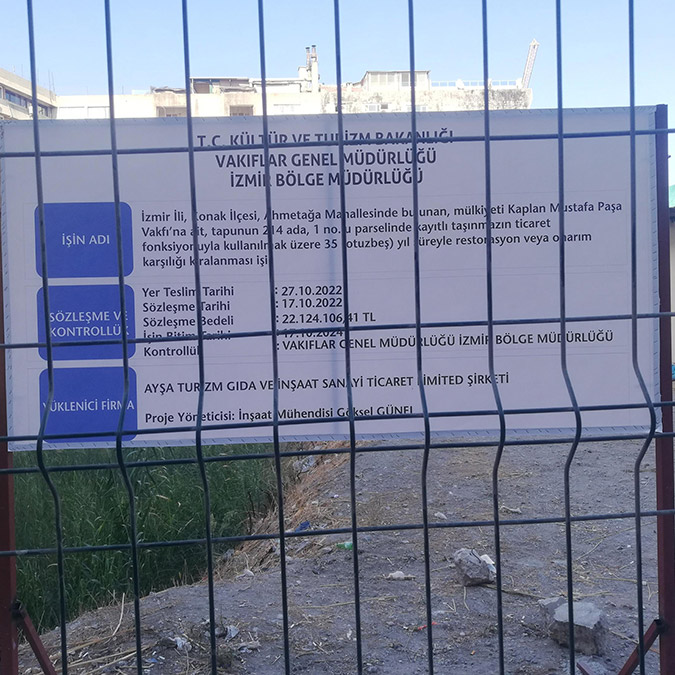 Kaptan Mustafa Paşa İş Merkezi alanına iş merkezi