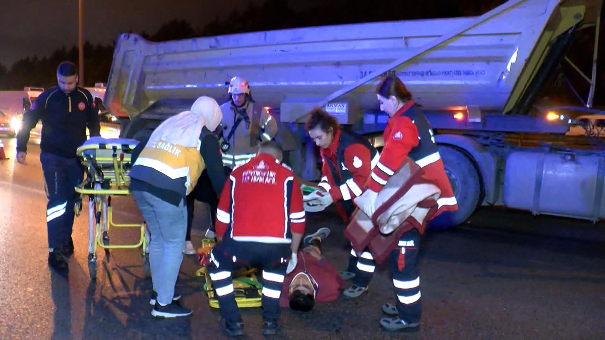 İki motosiklet sürücüsü şakalaşırken kazaya yol açtı