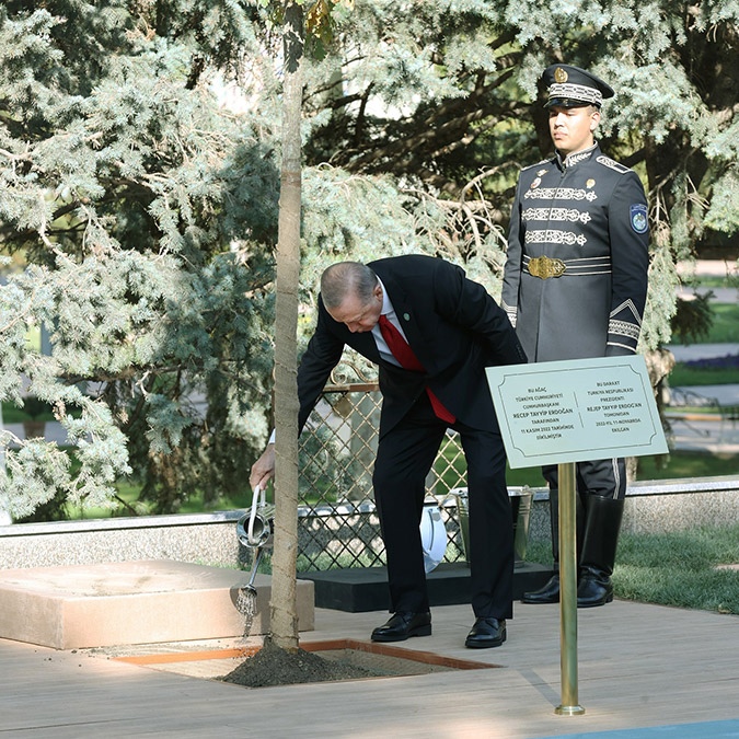 Türk Devletleri Teşkilatı üyesi 7 ülkede fidan dikildi