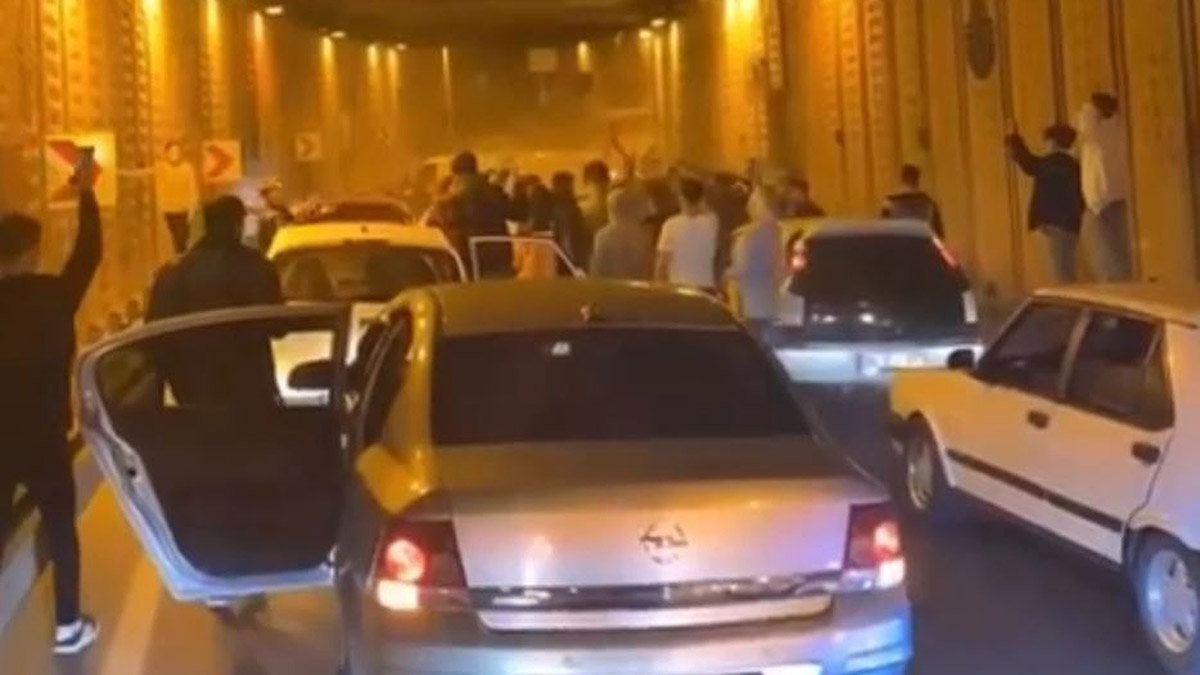 Ümraniye'de asker eğlencesi; tüneli kapattılar