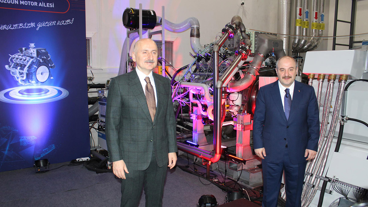 1200 beygir gücündeki yerli motor çalıştırıldı