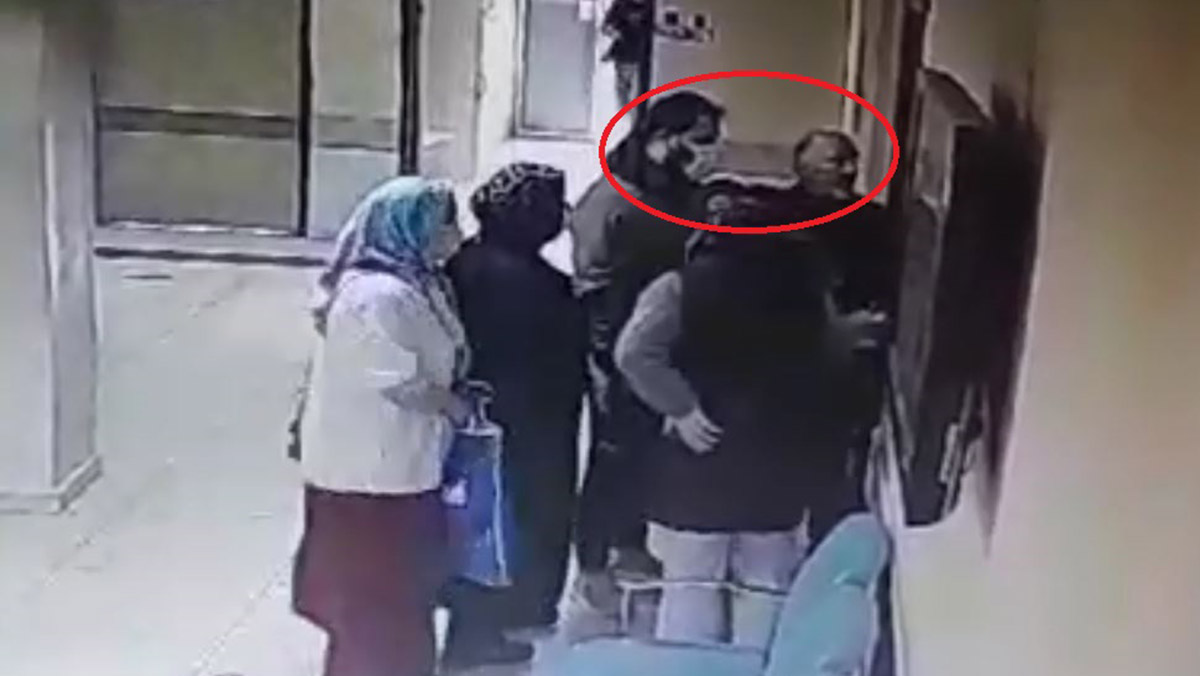 Acil serviste doktora darpta arbede kamerada