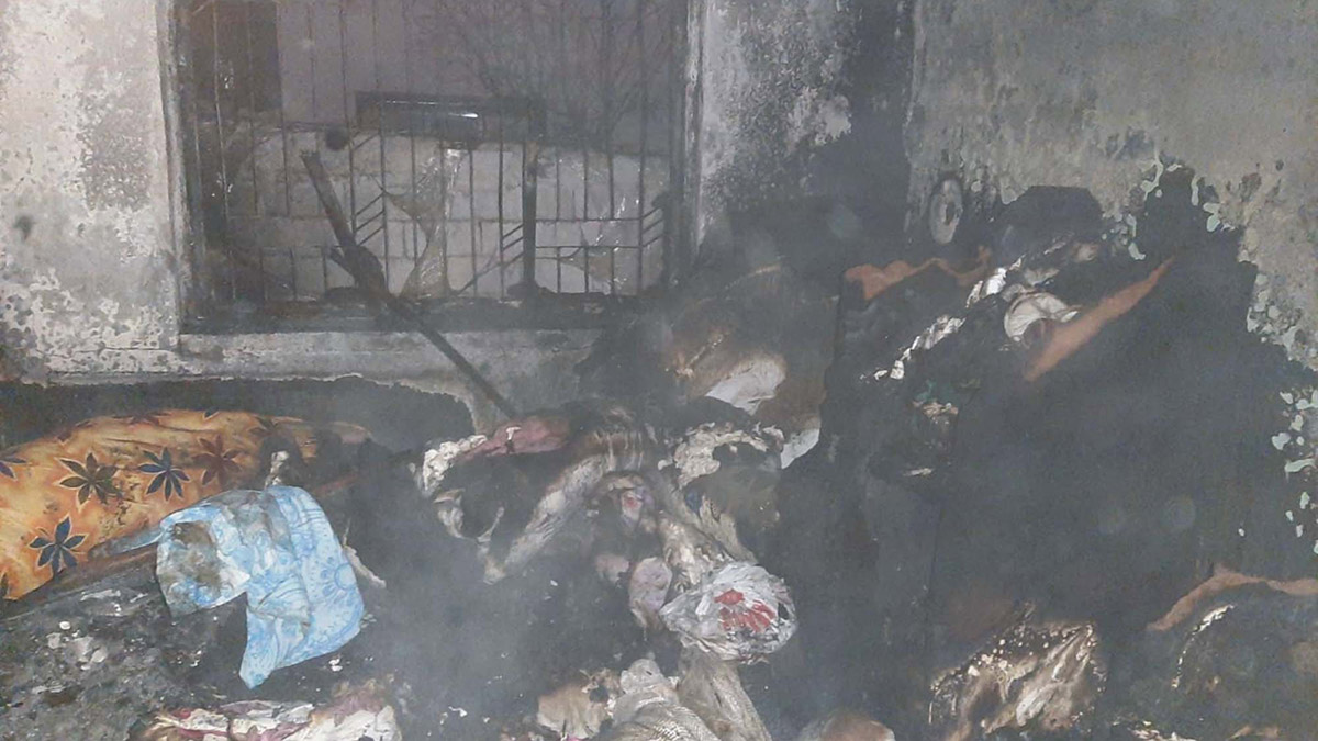 Adıyaman'da tek katlı evde yangın