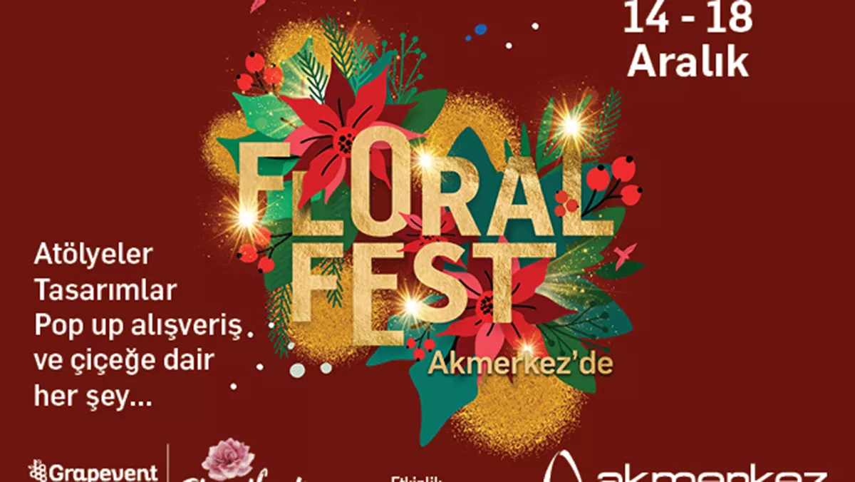 Akmerkez'de yılbaşına özel floralfest etkinliği