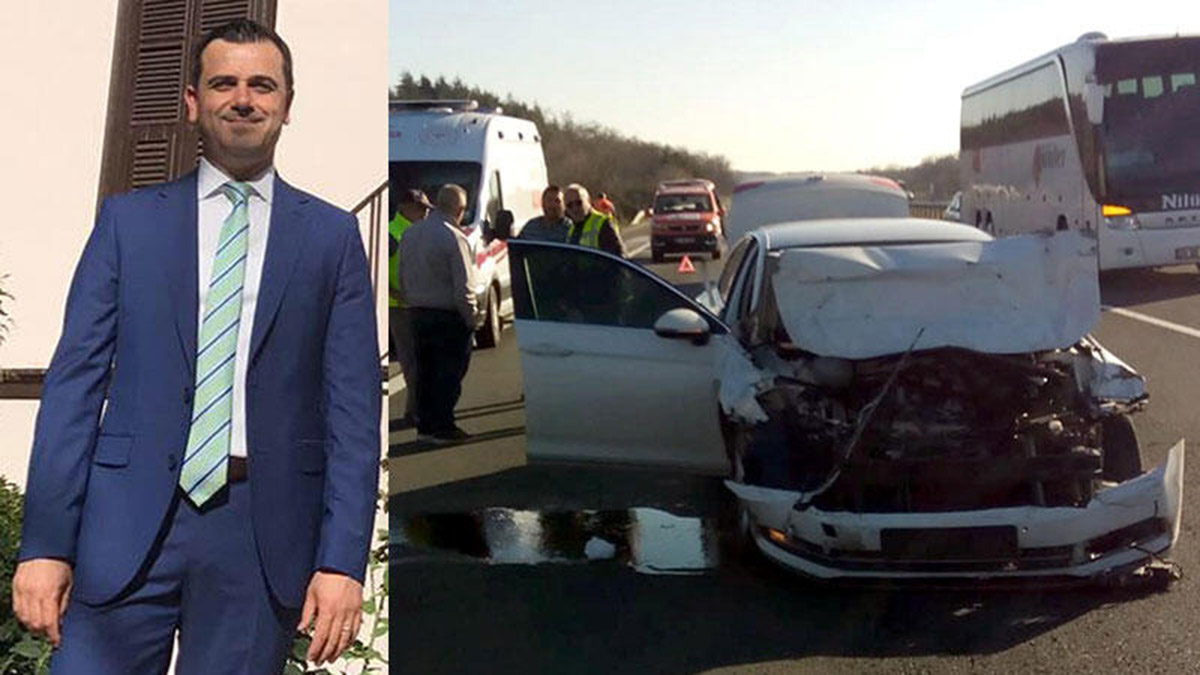 Başkan Yardımcısı ile eşi kazada yaralandı