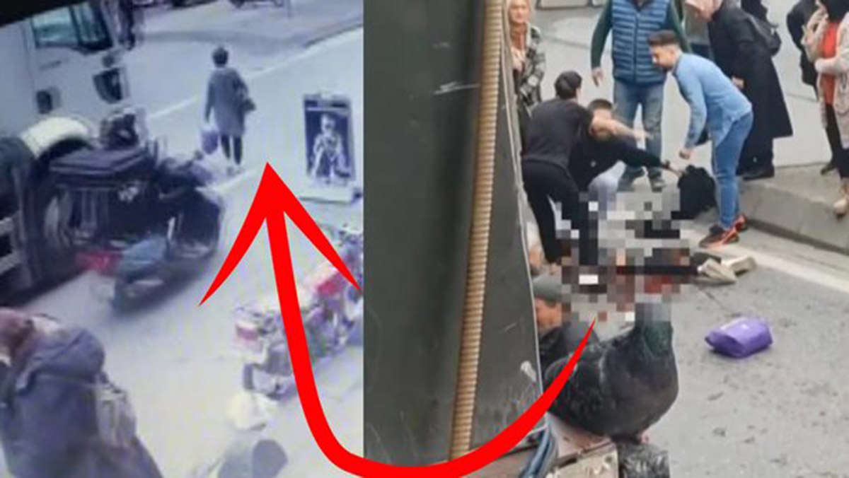 Bayrampaşa'da kadına kamyonet çarptı