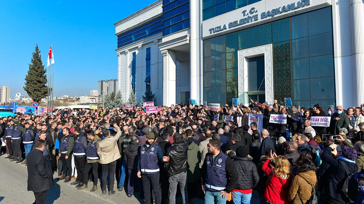 Chp ve iyi partiden tuzlada protesto a - politika - haberton