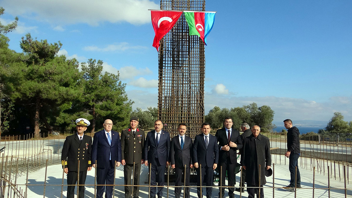 Çanakkale'de 'Azerbaycan Anıtı'nın temeli atıldı