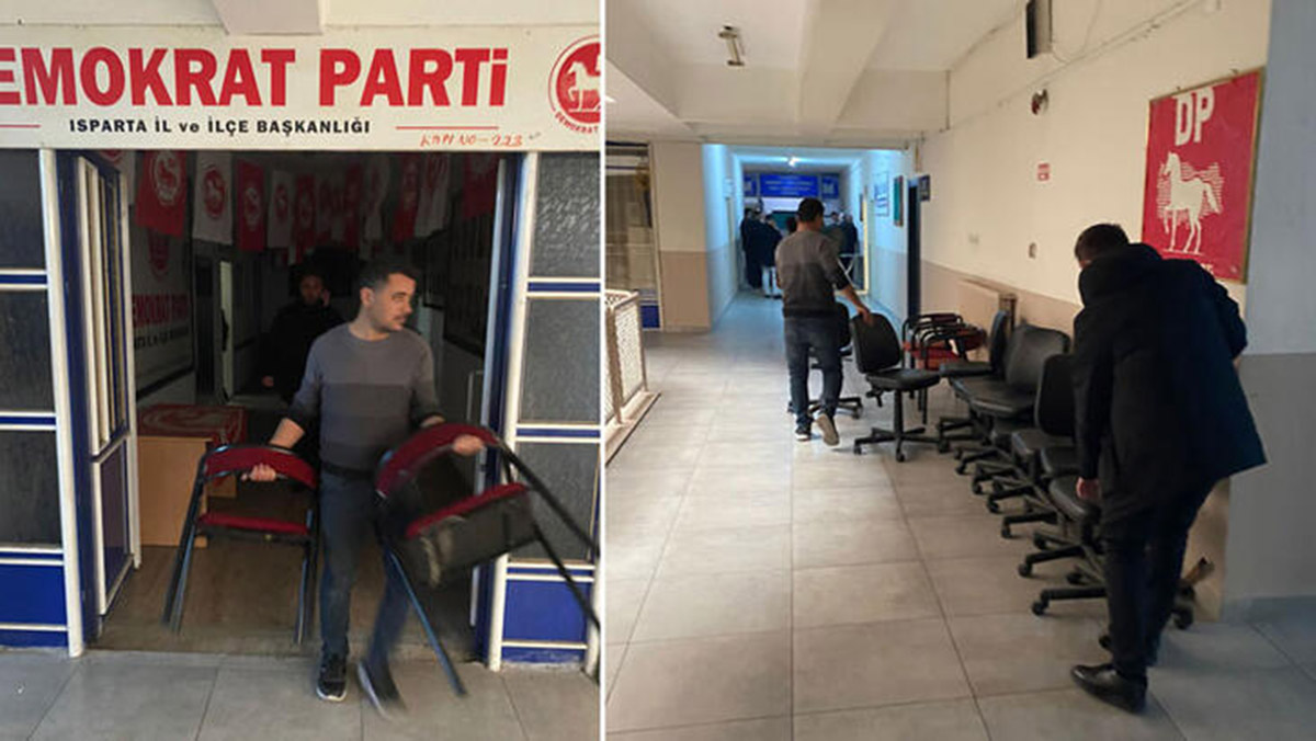 Demokrat Parti'nin il ve ilçe başkanlıklarına haciz