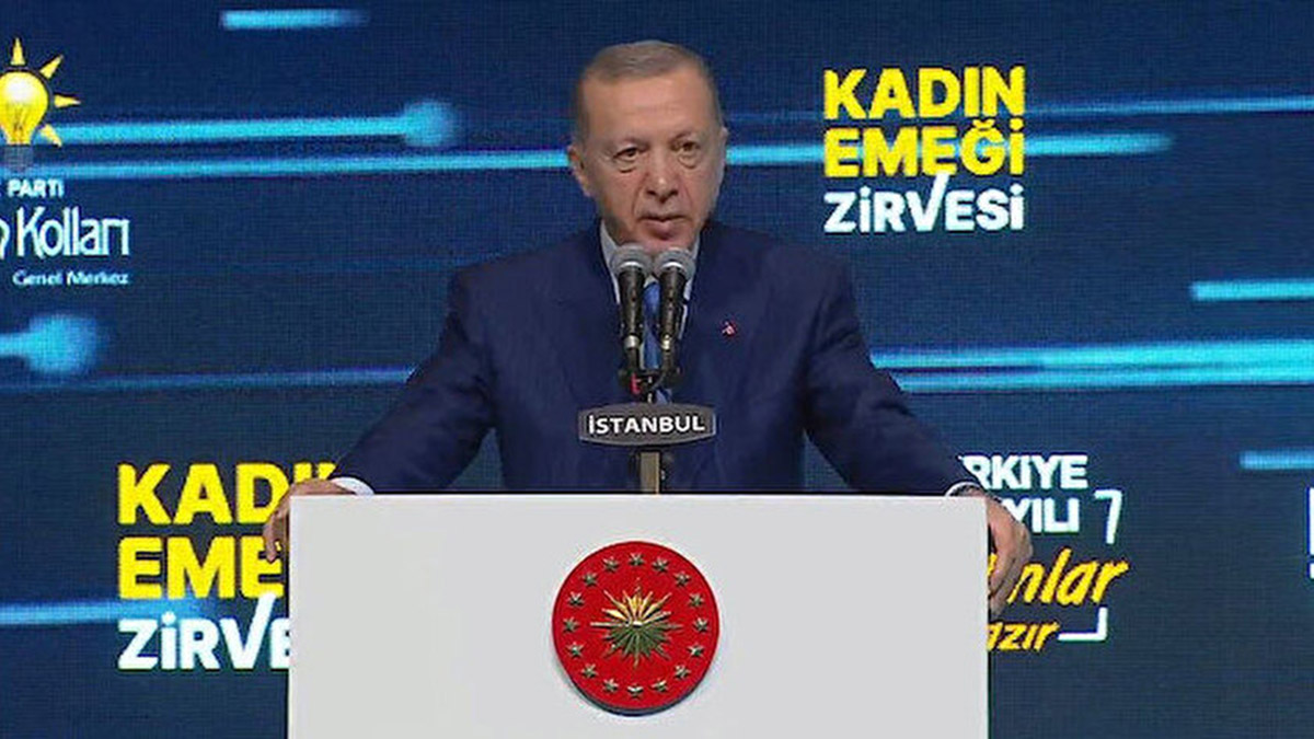 Erdoğan, Kadın Emeği Zirvesi'nde konuştu