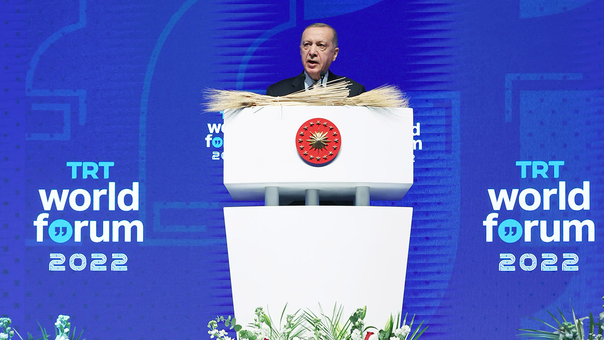 Erdoğan, TRT World Forum'da konuştu