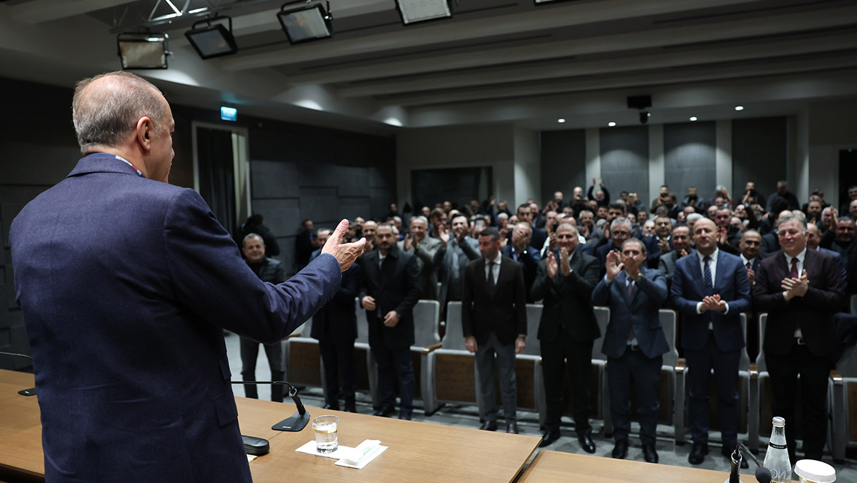 Erdoğan minibüs odaları başkanları ile buluştu