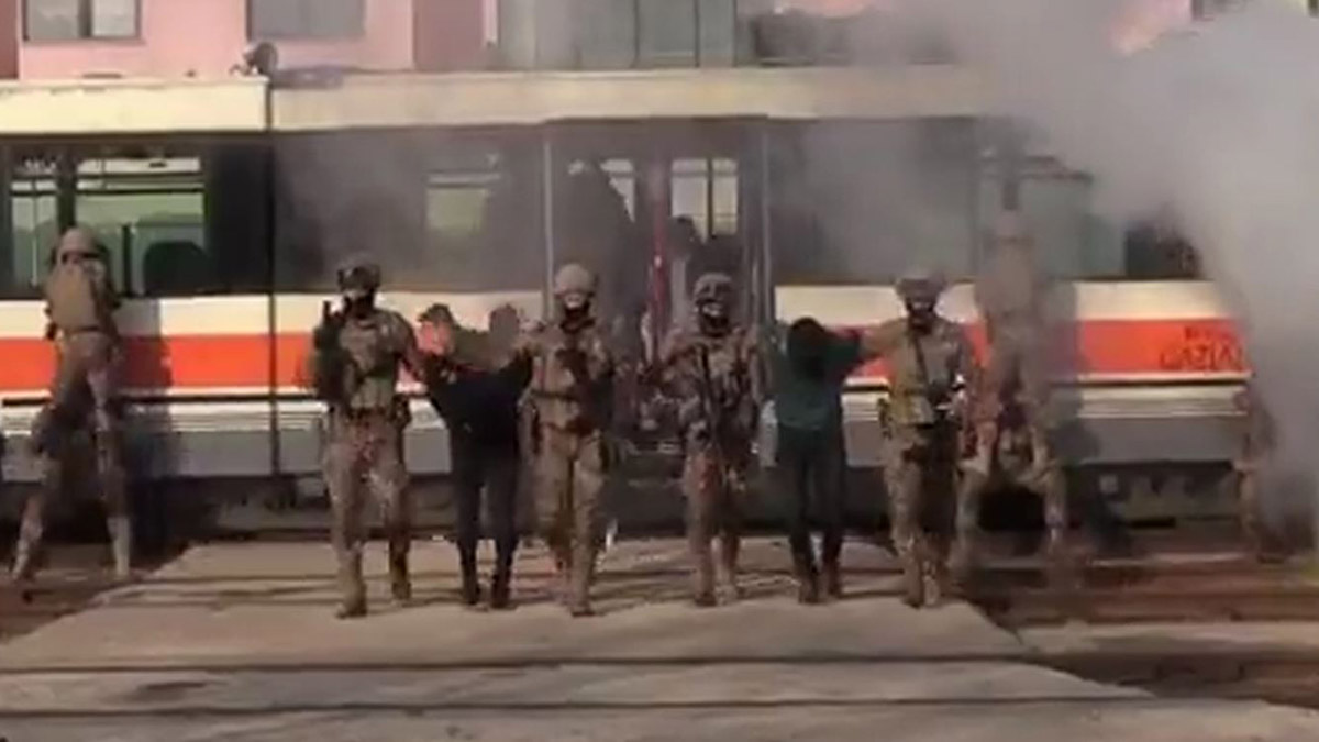 Gaziantep'te, rehine kurtarma tatbikatı yapıldı