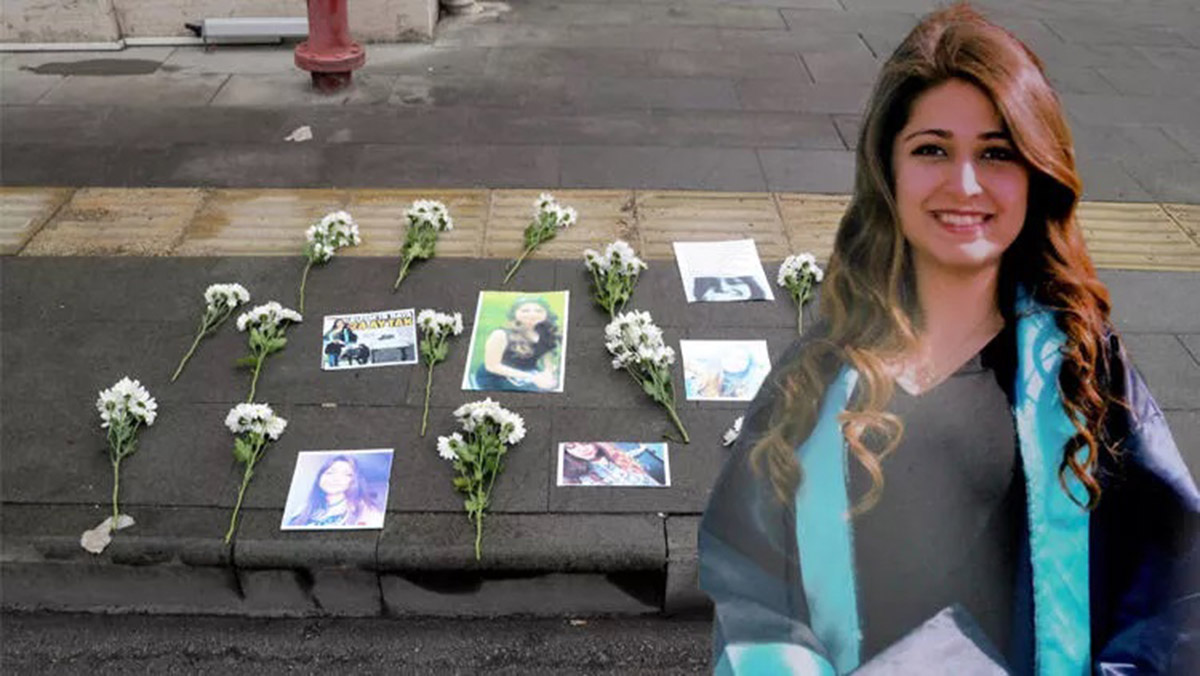 Gizem Çakal'ın öldüğü yere 19 çiçek konuldu